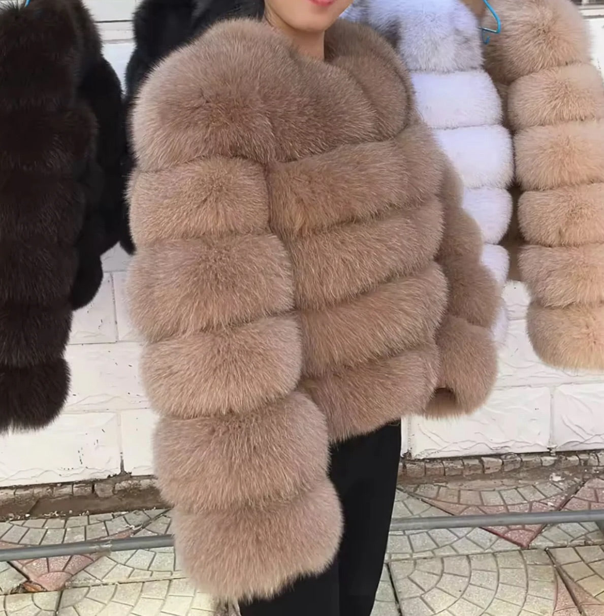 Light brown premium fur