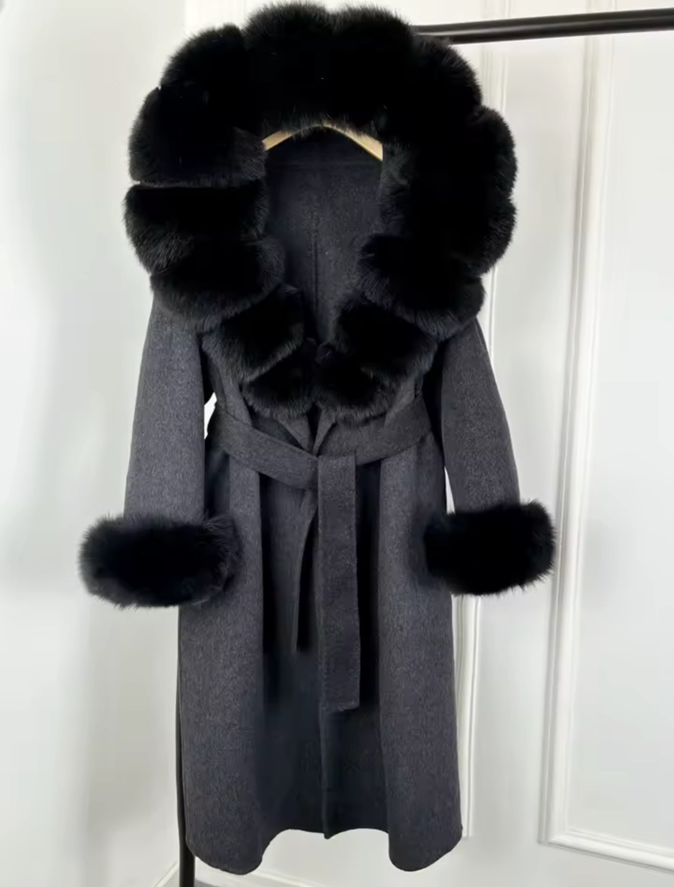 Trench premium fur
