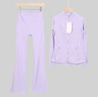 Flares or shorts set baby purple