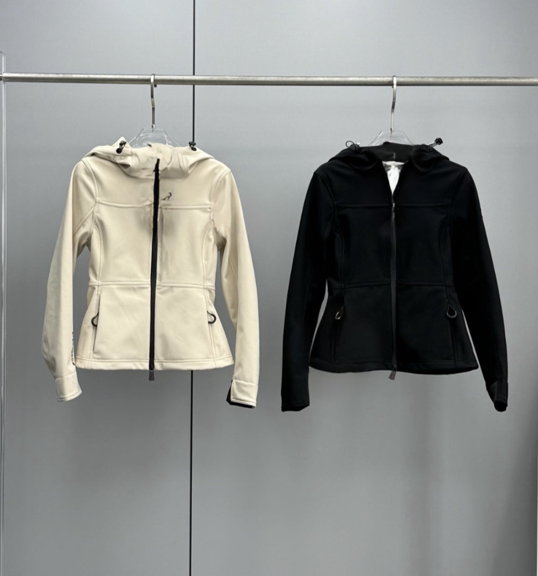 Black,beige jackets