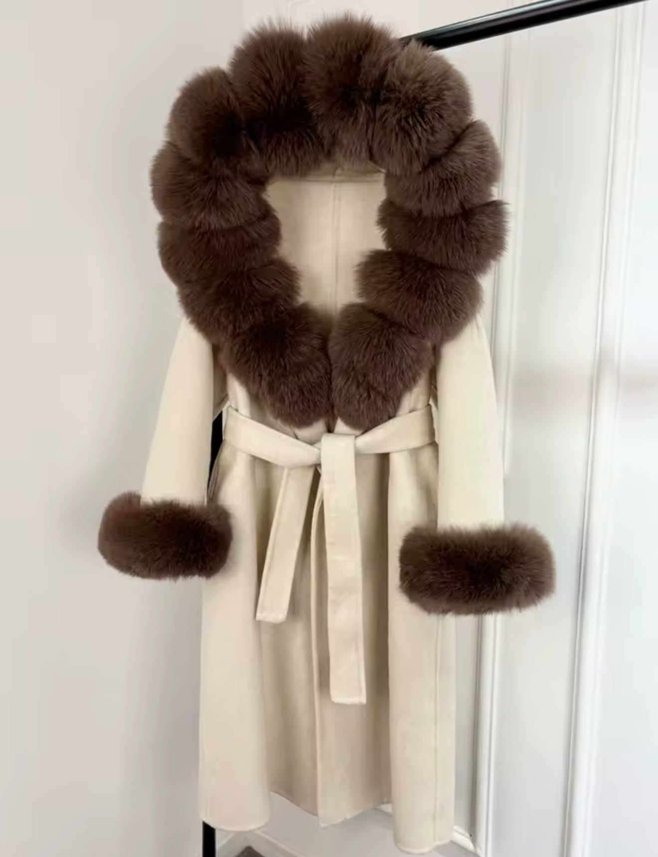Trench premium fur