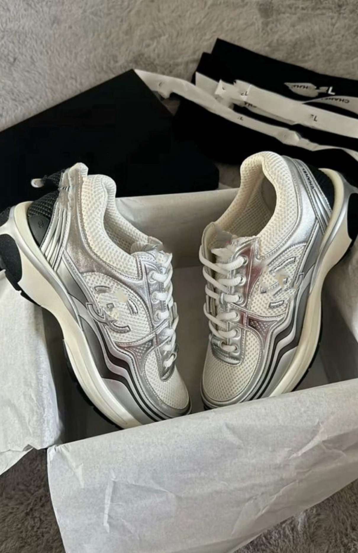 Silver trainers
