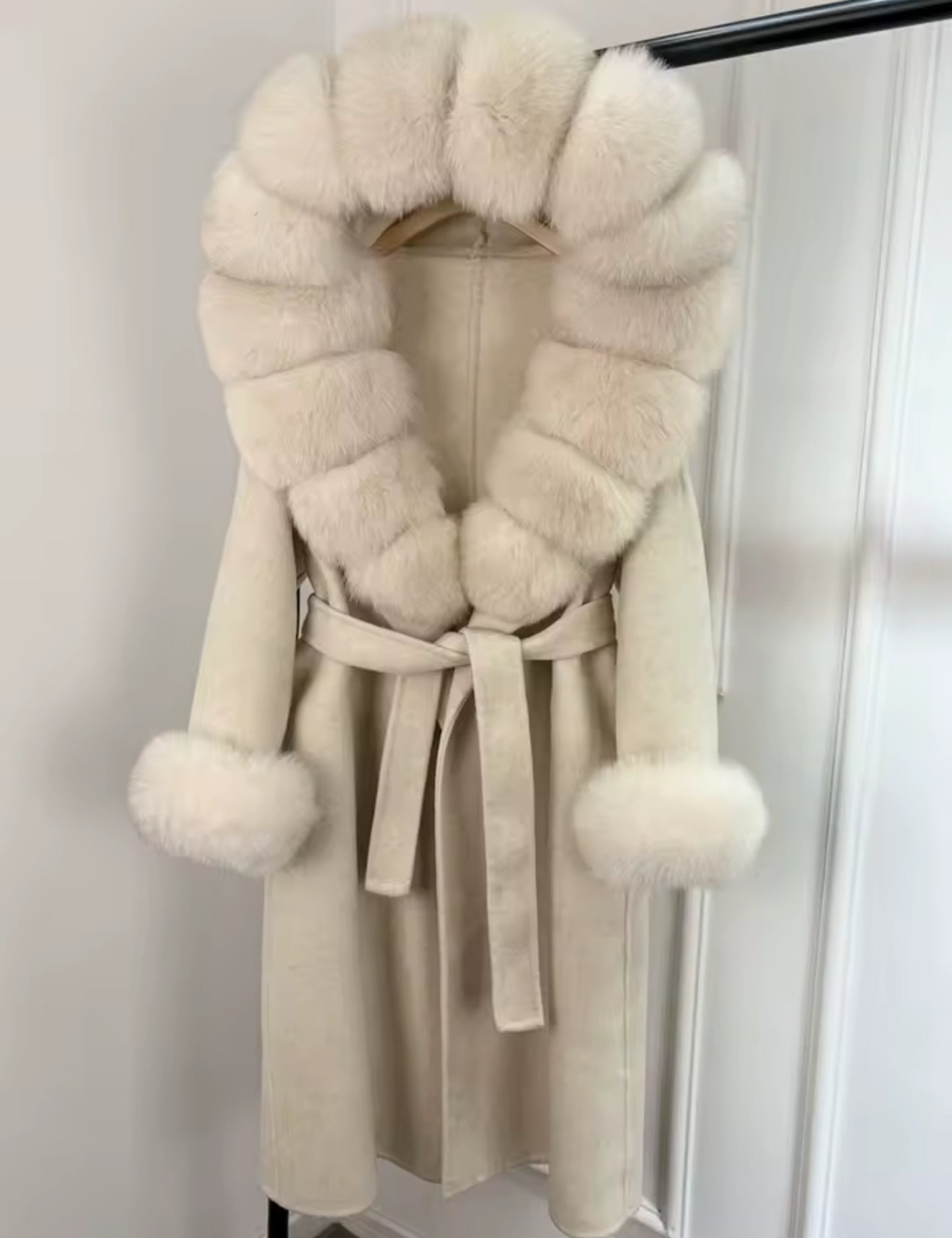 Trench premium fur