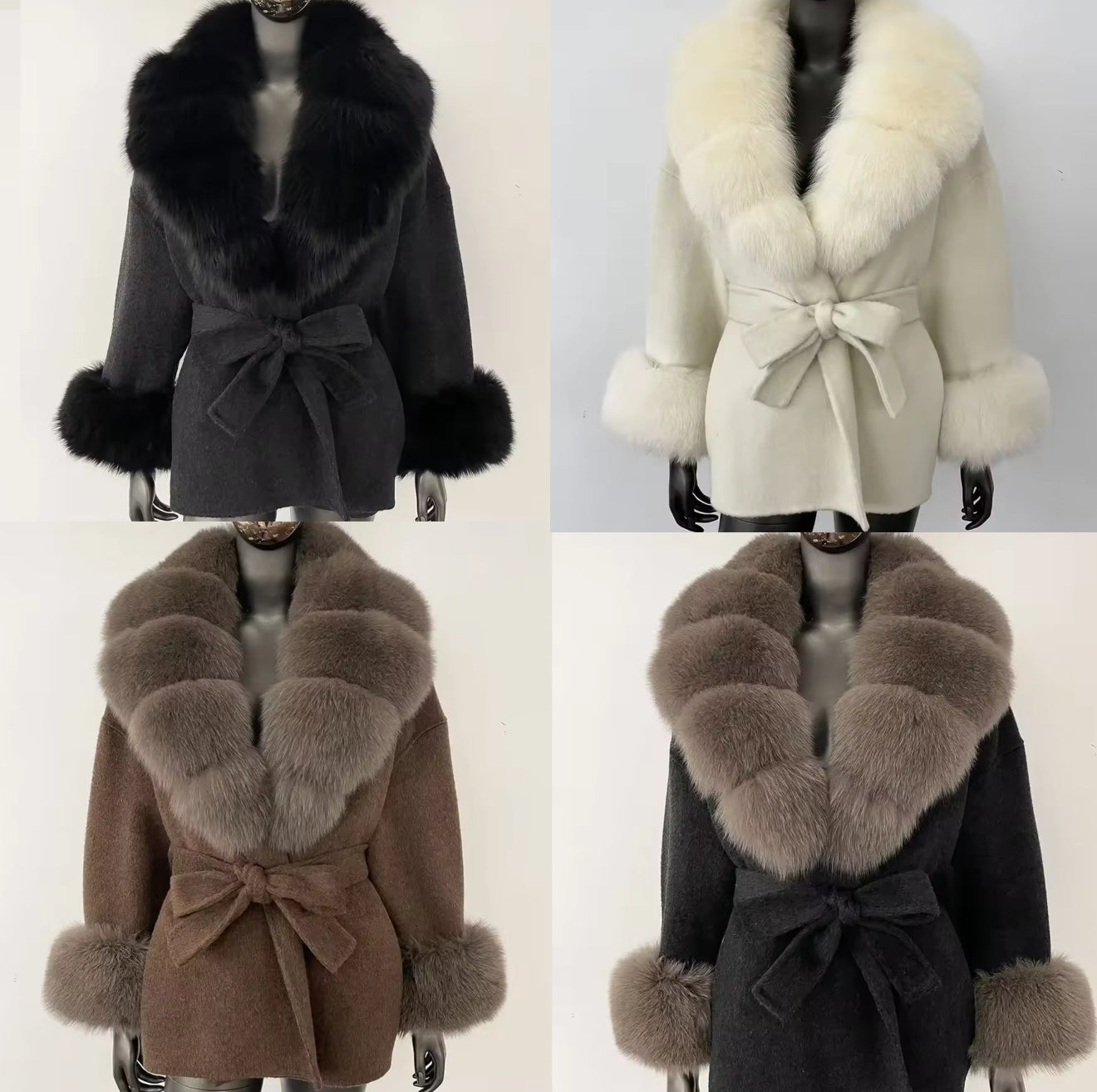 Short trench fur