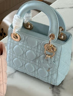 Blue pink mini luxe bag