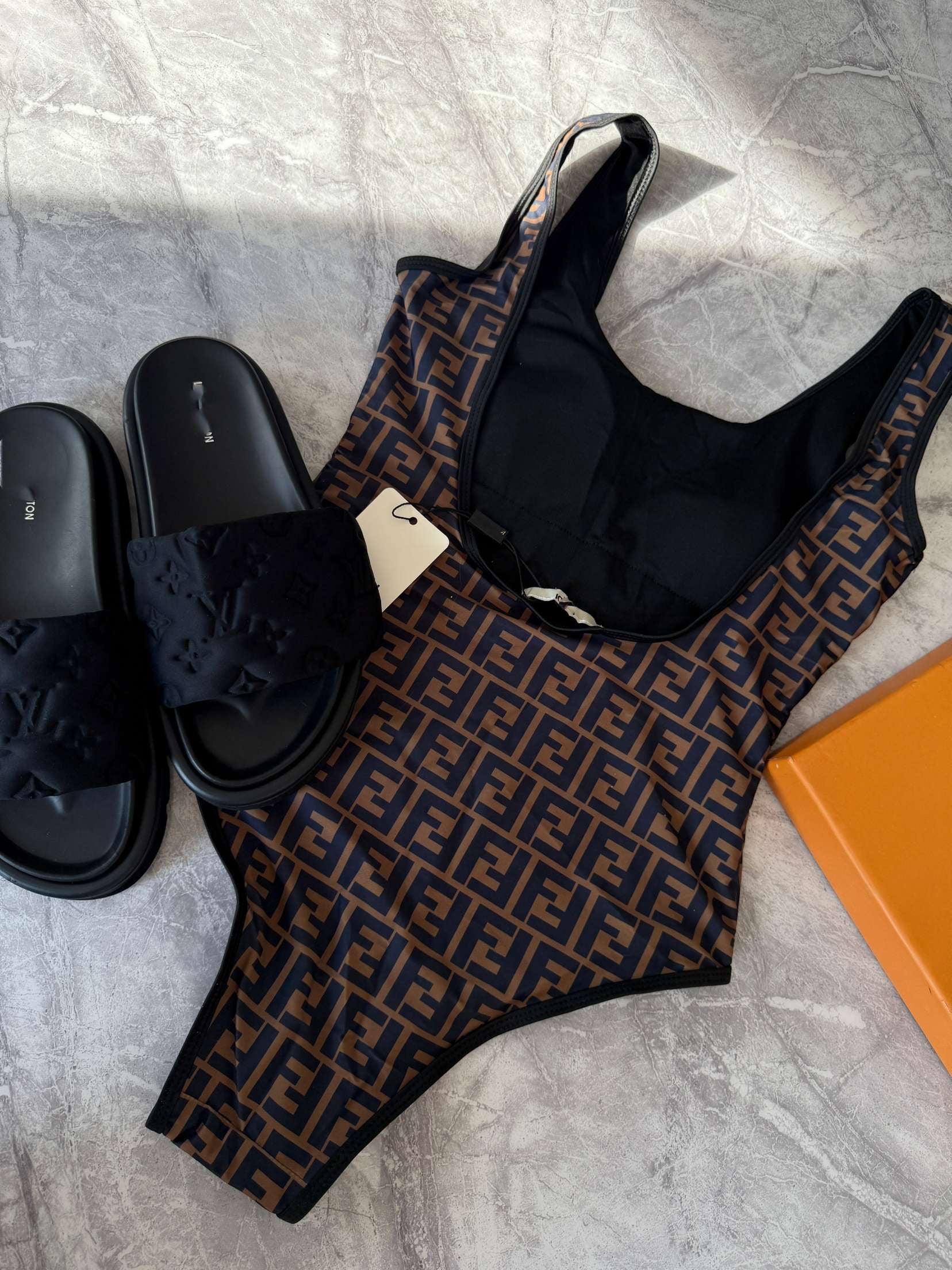 Brown swimsuit