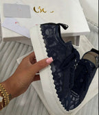 Lace trainers