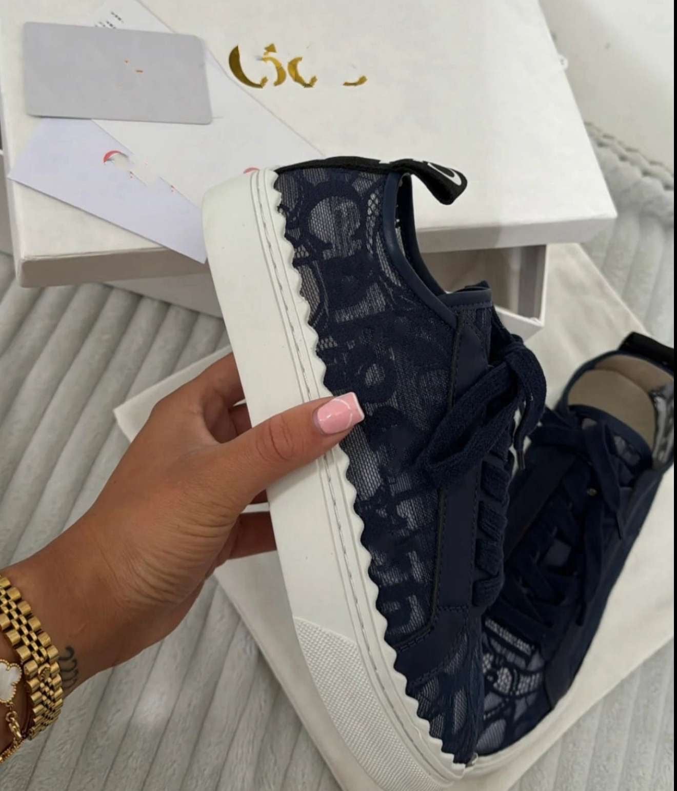 Lace trainers