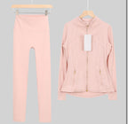 Leggings, shorts or flares set light pink gold