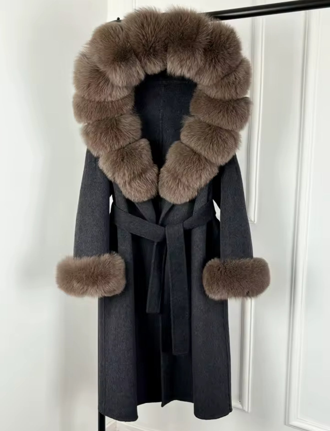 Trench premium fur