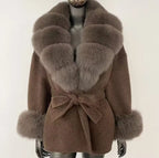 Short trench fur
