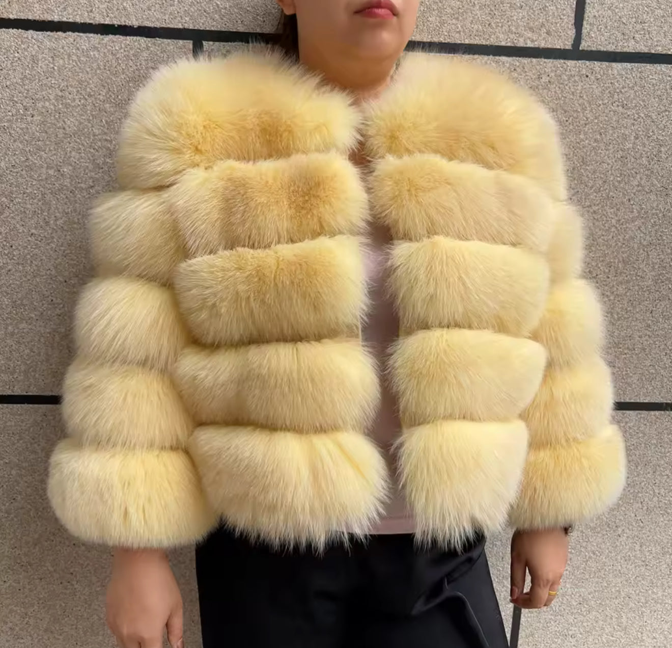Yellow premium fur