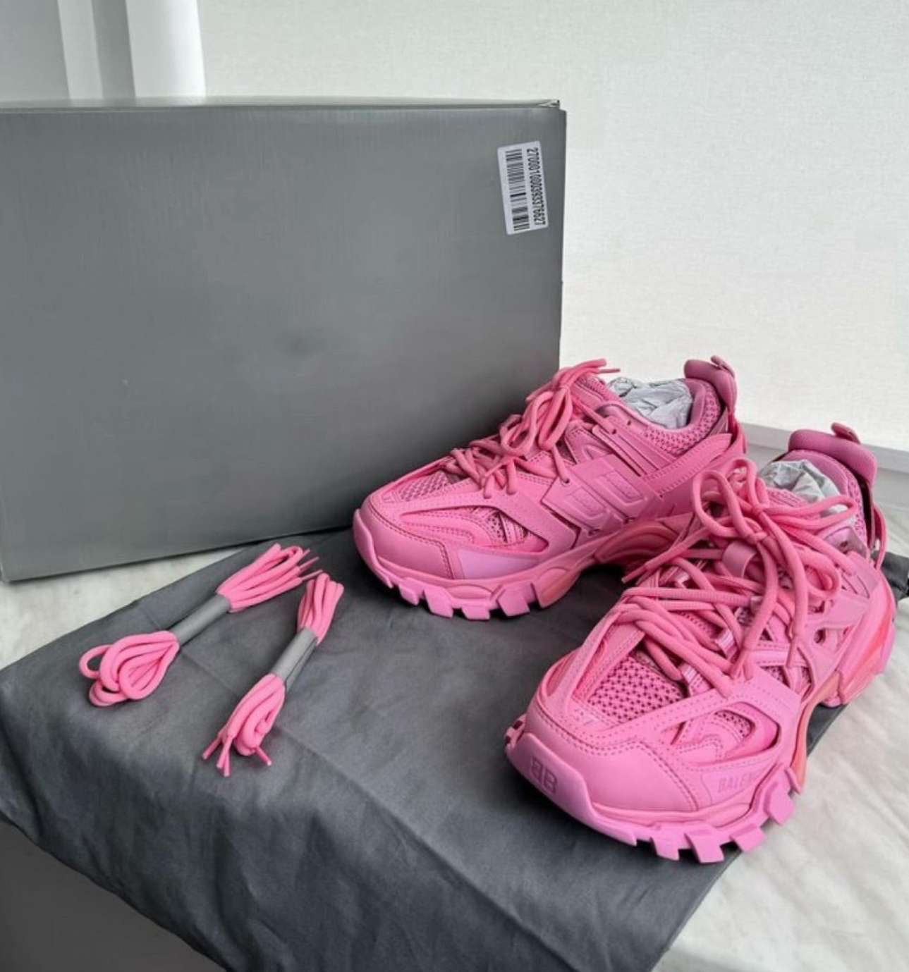 Pink trainers