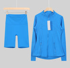 Flares or shorts set royal blue