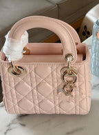 Blue pink mini luxe bag