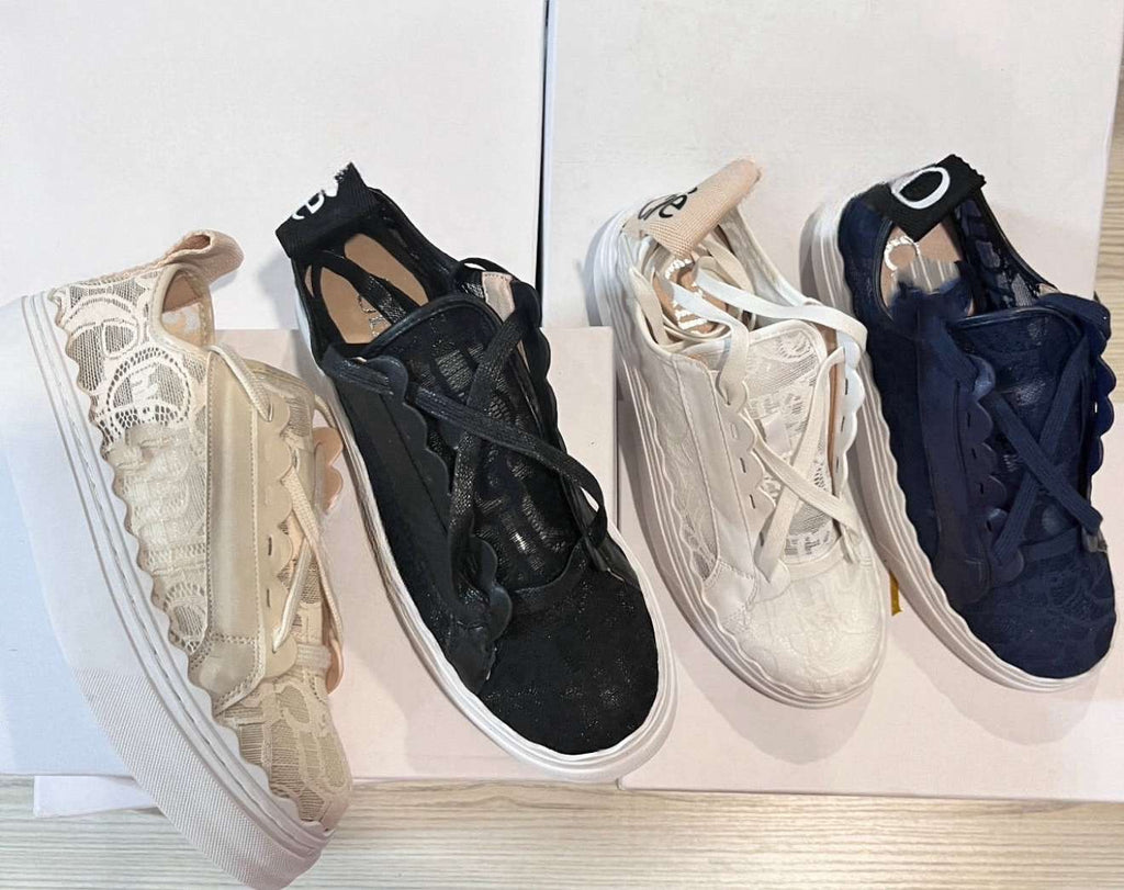 Lace trainers