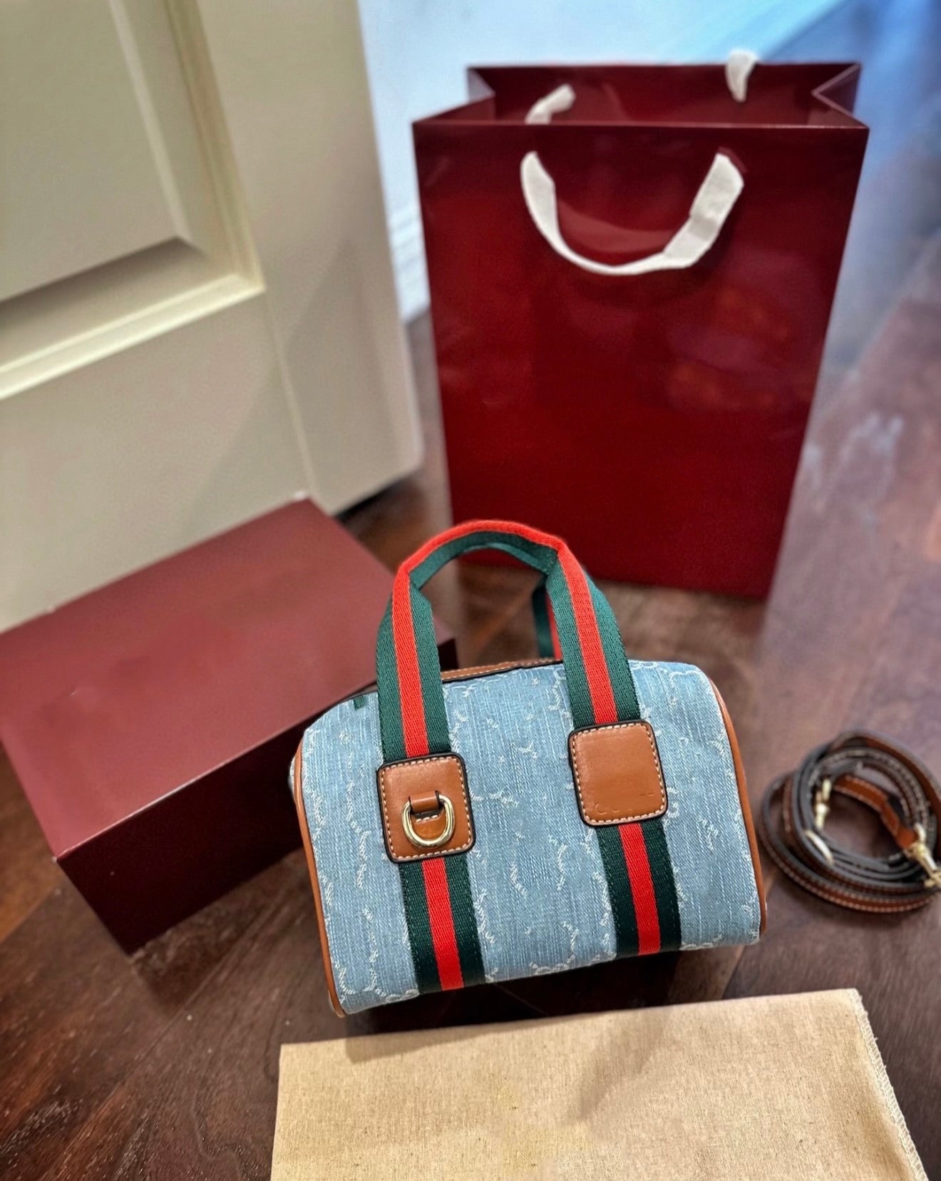 Blue mini bag