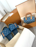 Blue denim set