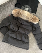 Baddie coats adjustable waist