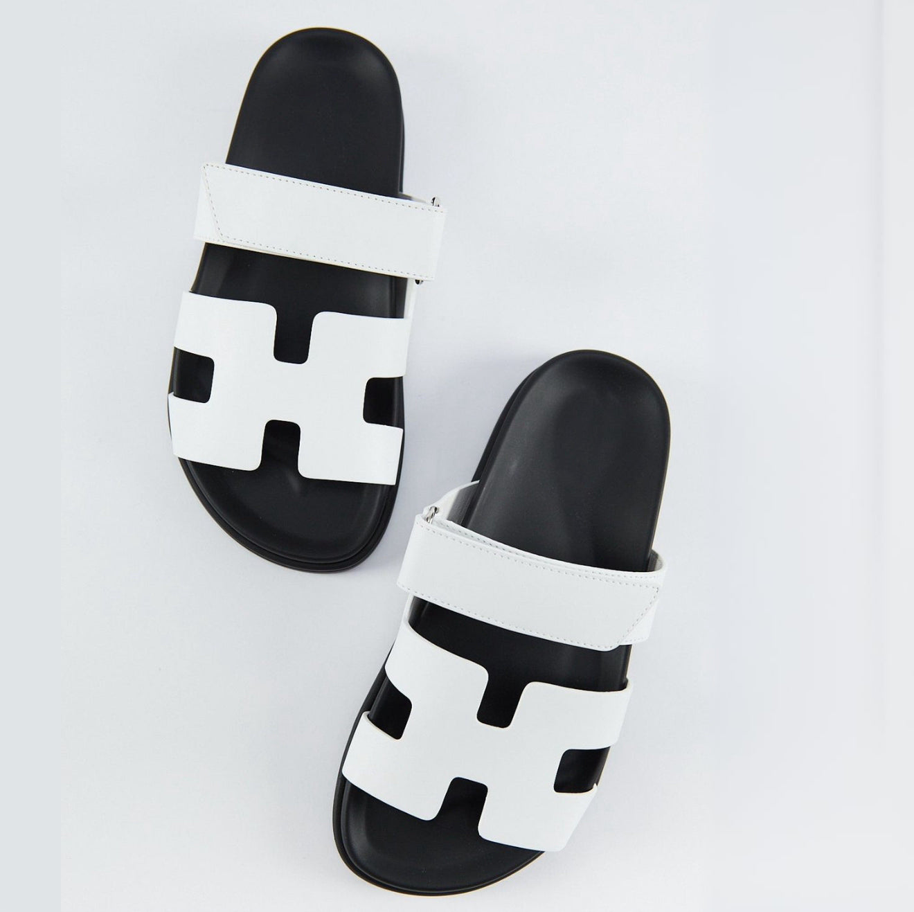 White and black slides