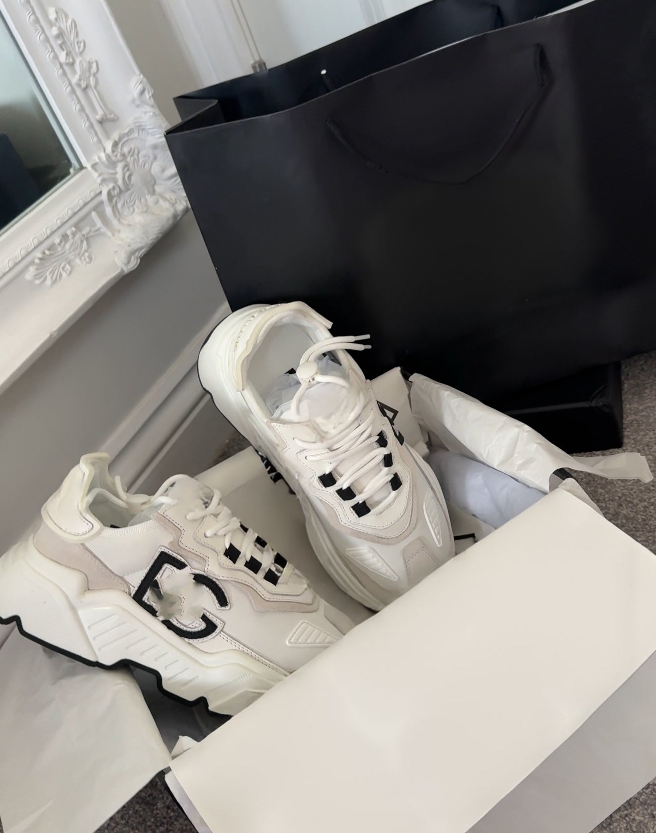 White trainers