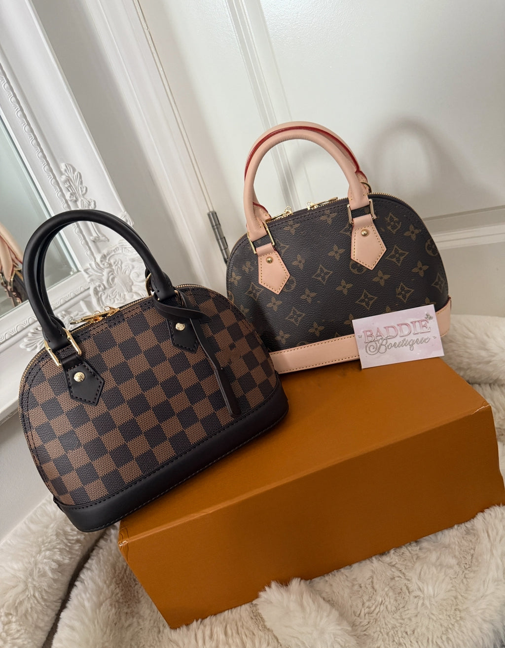 Beige handbag