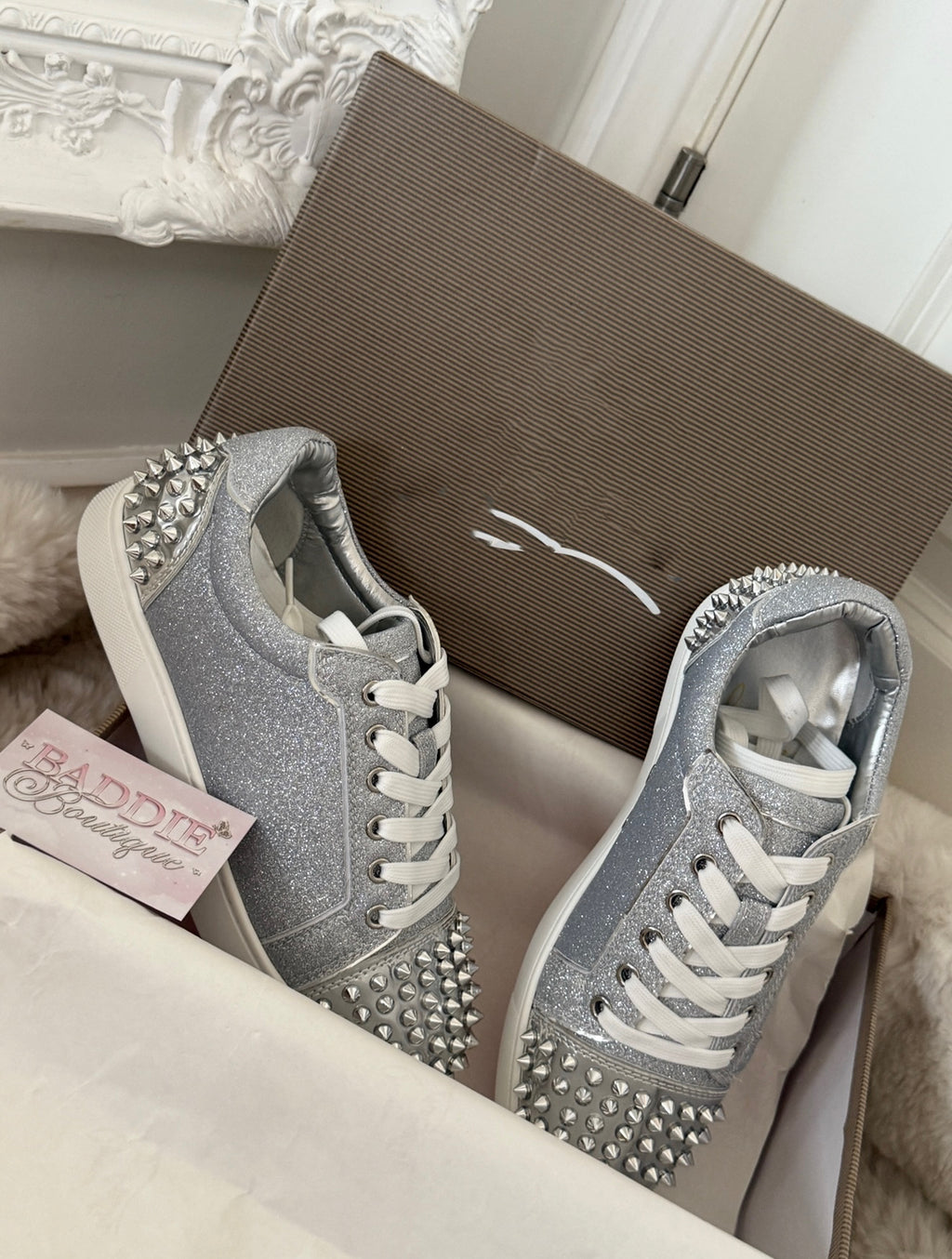 Silver trainers