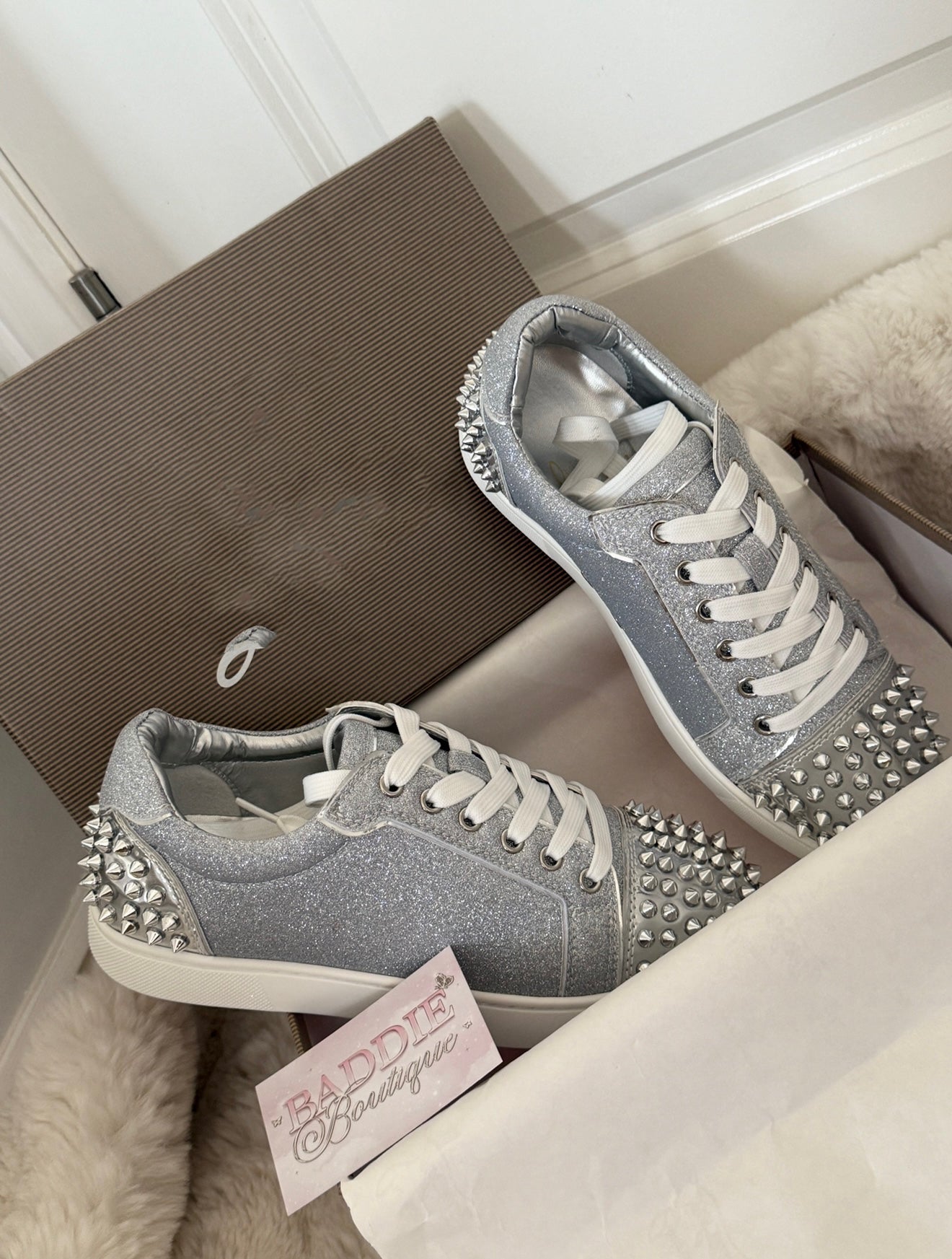 Silver trainers