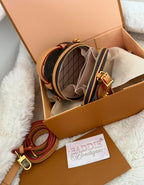 Round brown bag