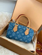 Denim blue bags