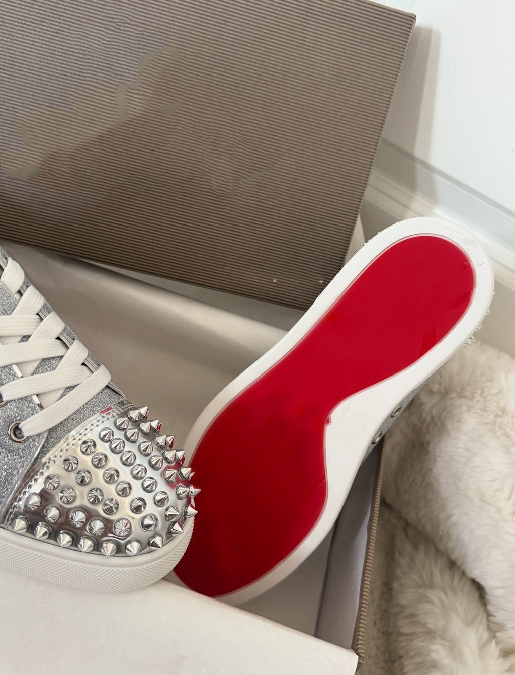 Silver trainers